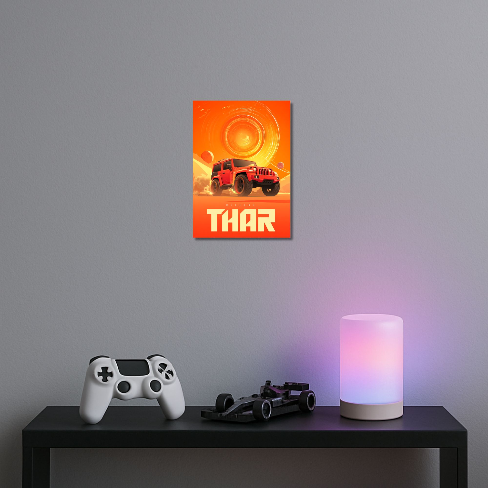 Mahindra Thar Cosmic Desert Poster A4 image 2