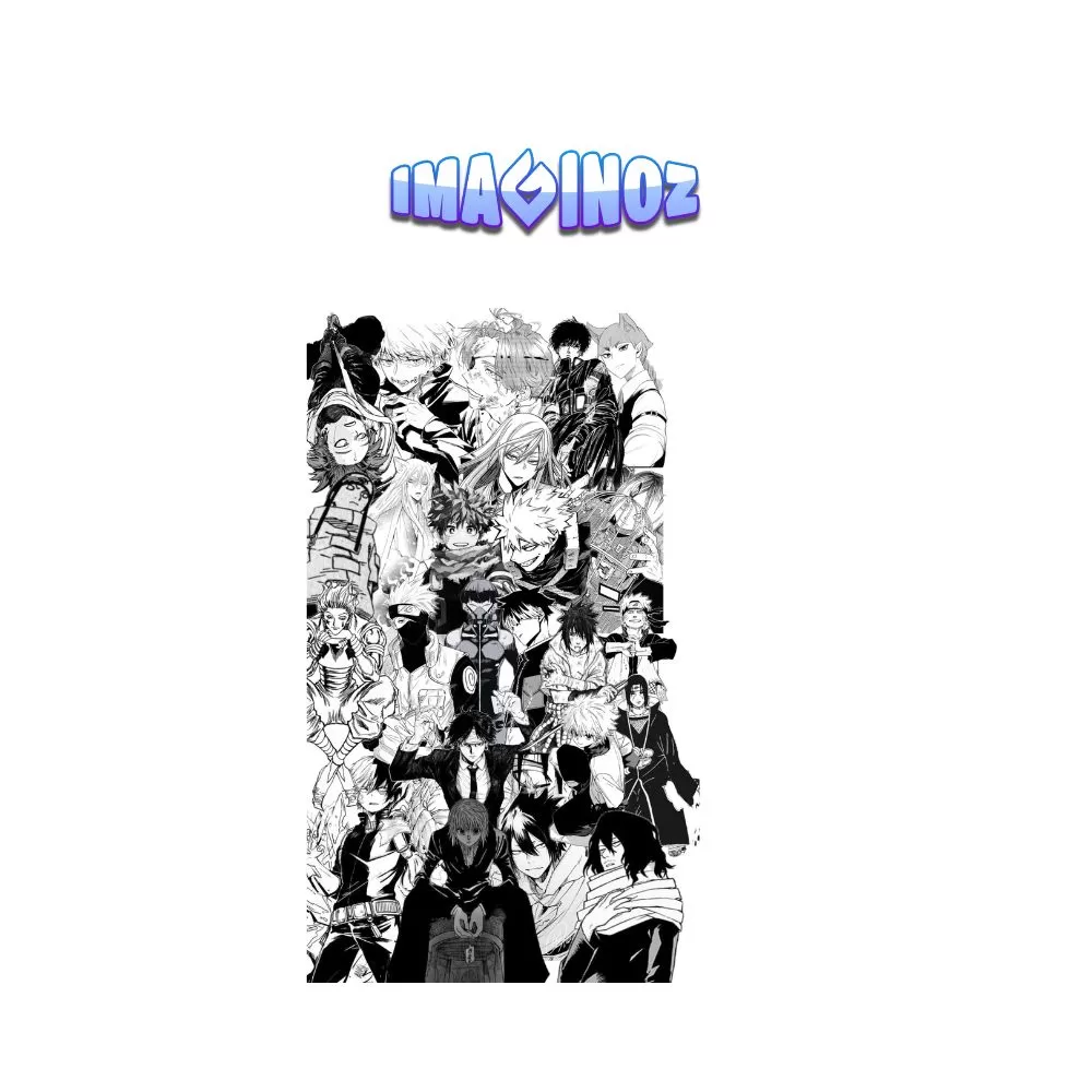 Anime Characters Mega Collage Poster A5