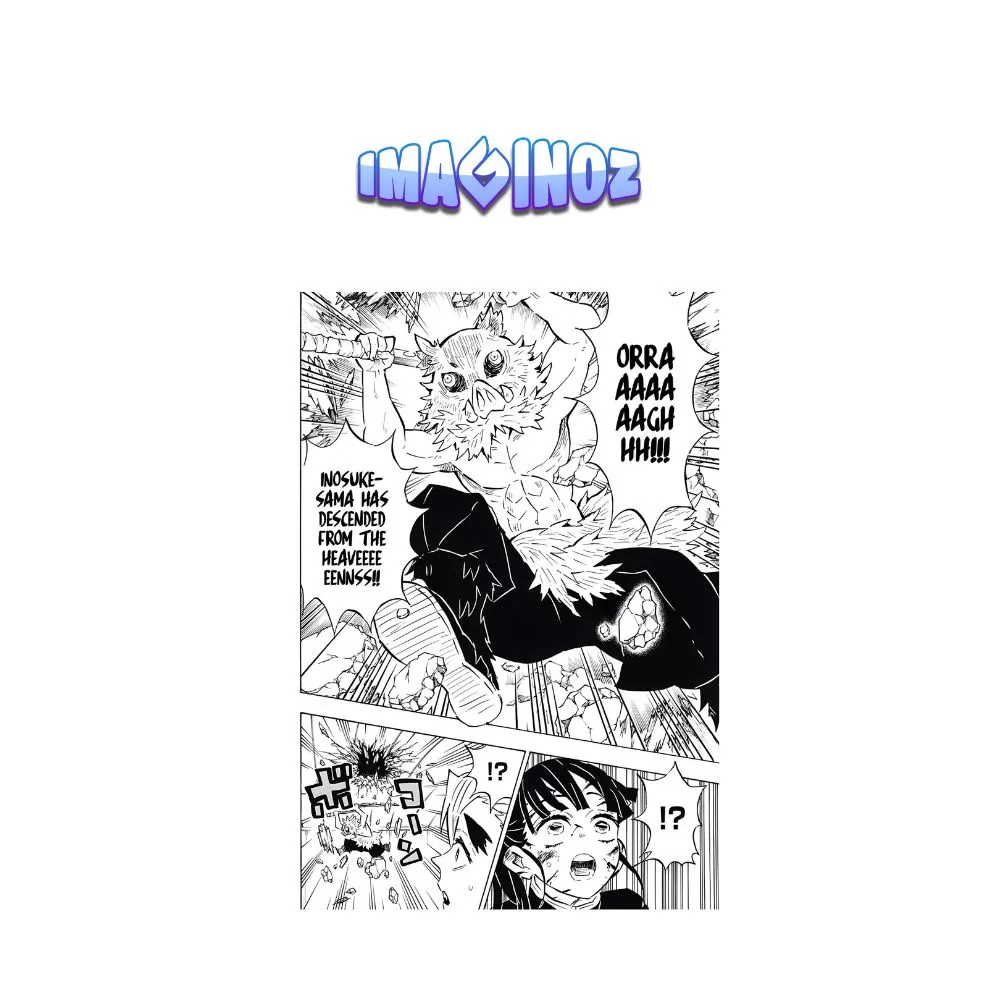 Inosuke Demon Slayer Manga Anime Poster A5