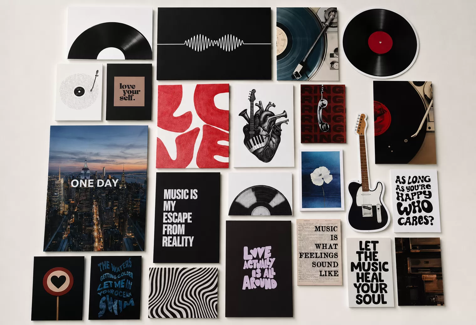 Imaginoz Music Aesthetic Wall Poster Set of 22 + 1 Canvas image 2
