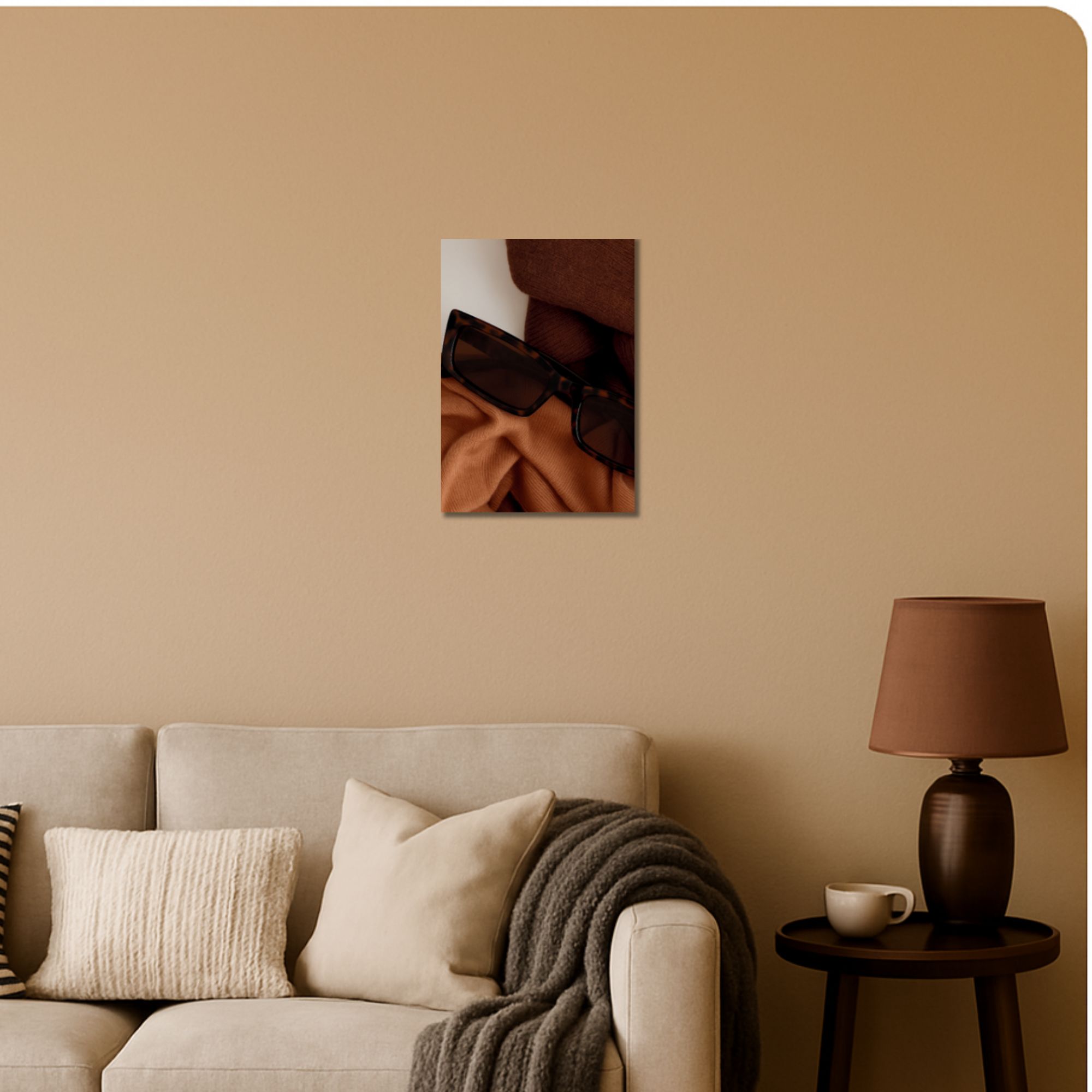 Brown Aesthetic Sunglasses Poster A4 image 2