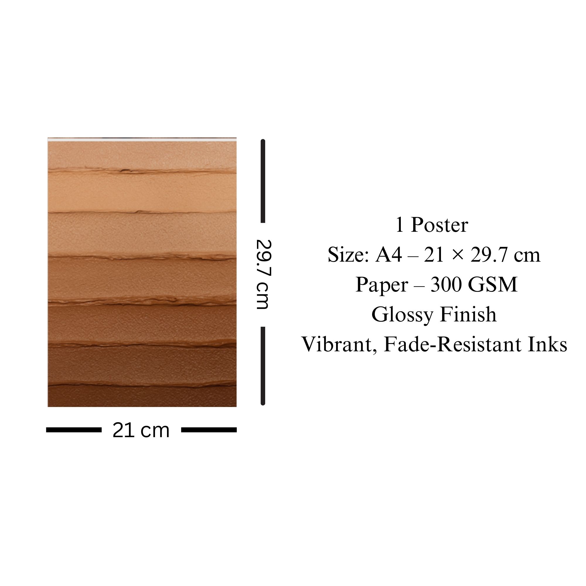 Brown Gradient Minimalist Poster A4 image 3