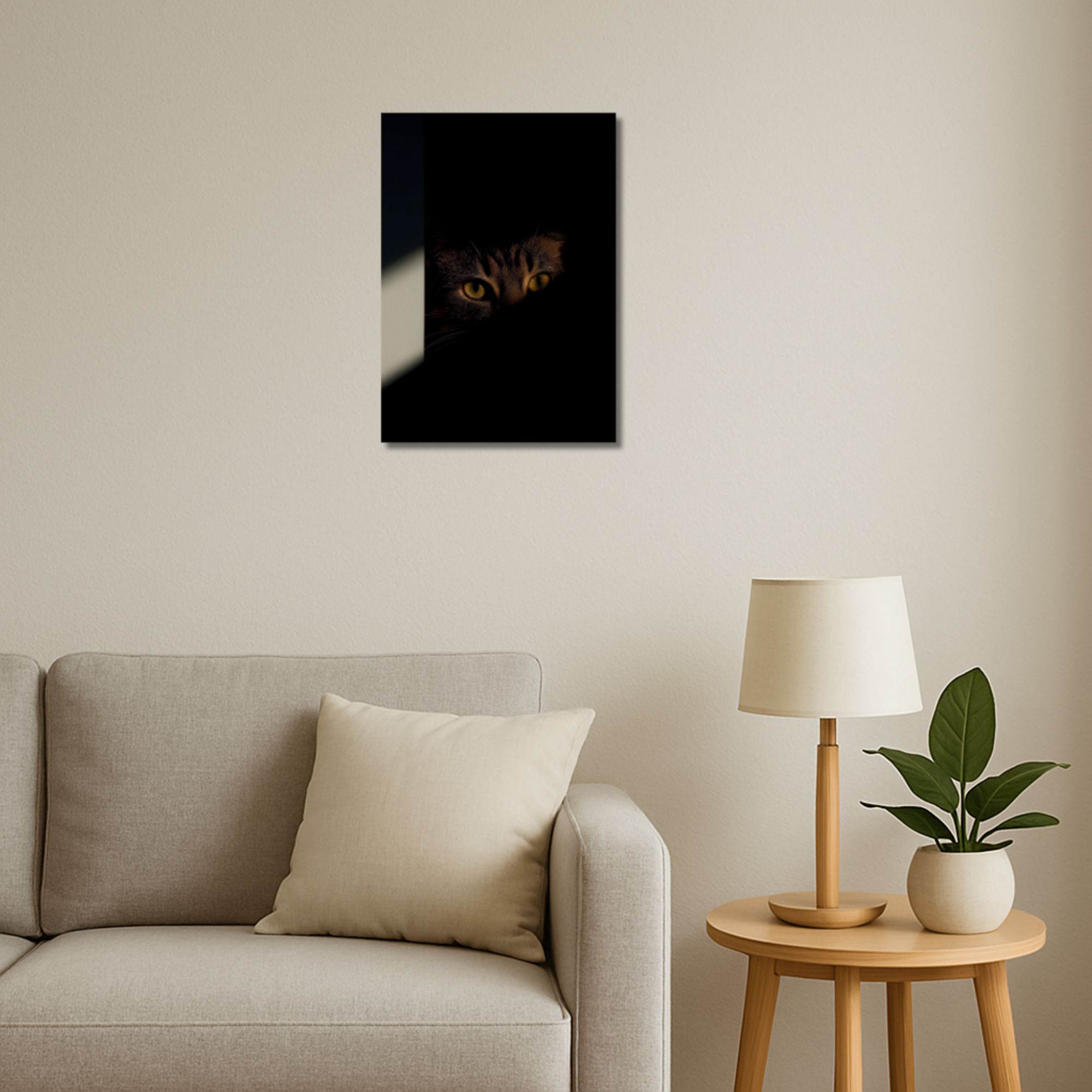 Cat in Shadows Poster A4 image 2