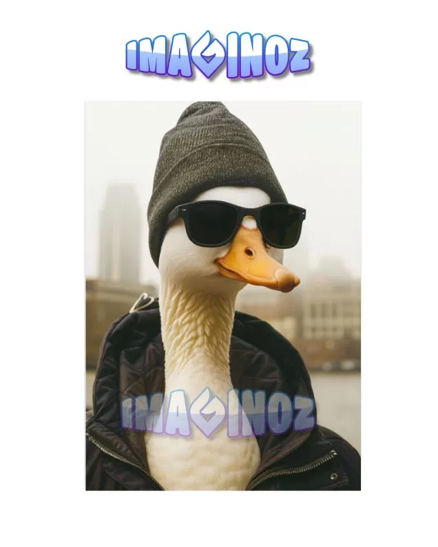 Cool Duck Poster A4