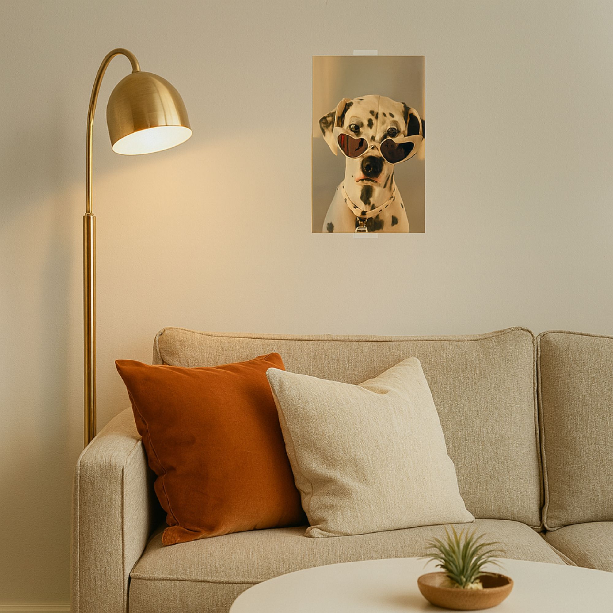 Dalmatian with Sunglasses Poster A4 image 2