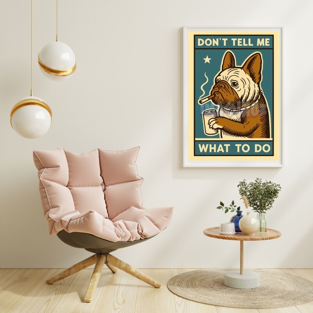 Don’t Tell Me What To Do Dog Poster A4 image 2