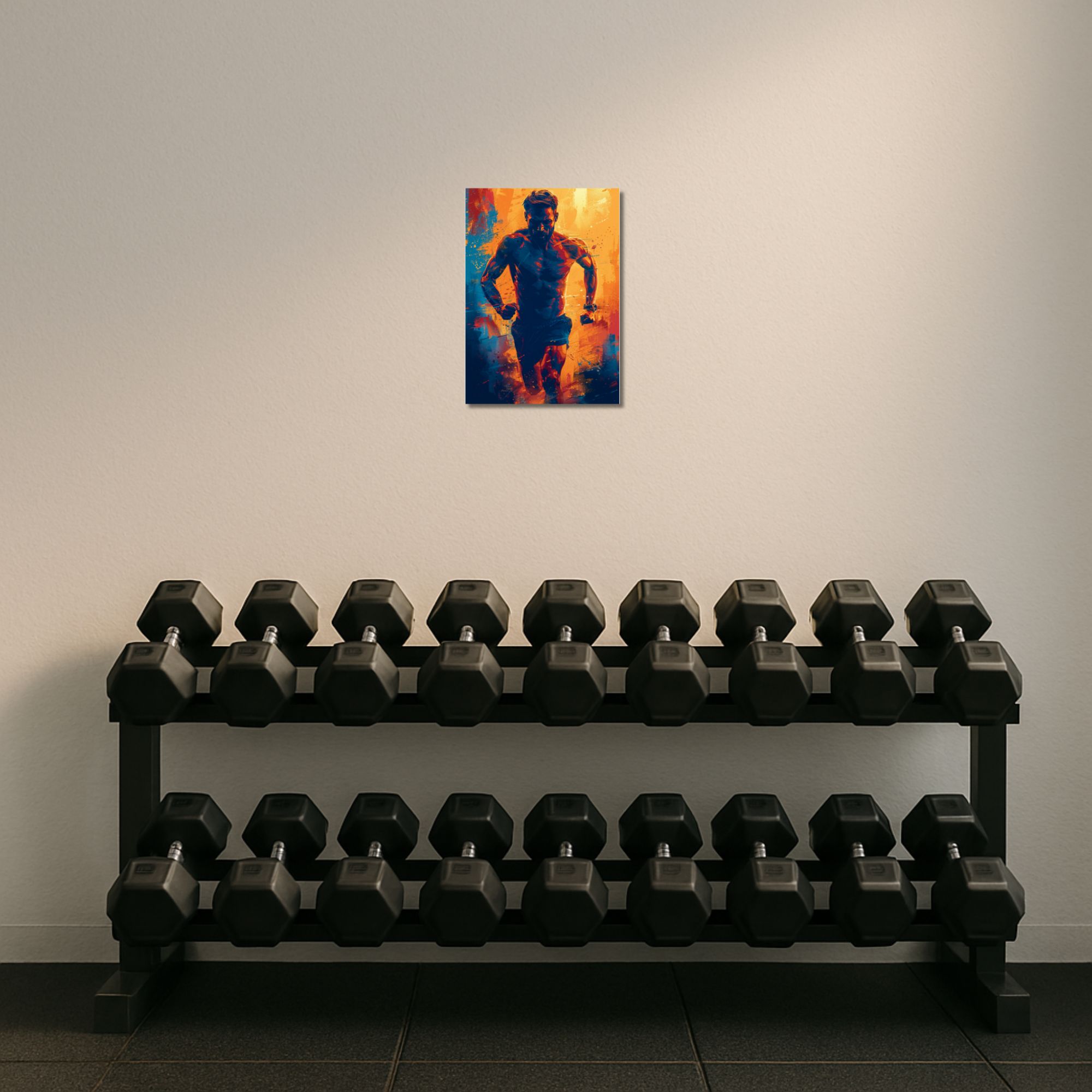 Fire & Grit Gym Poster A4 image 2
