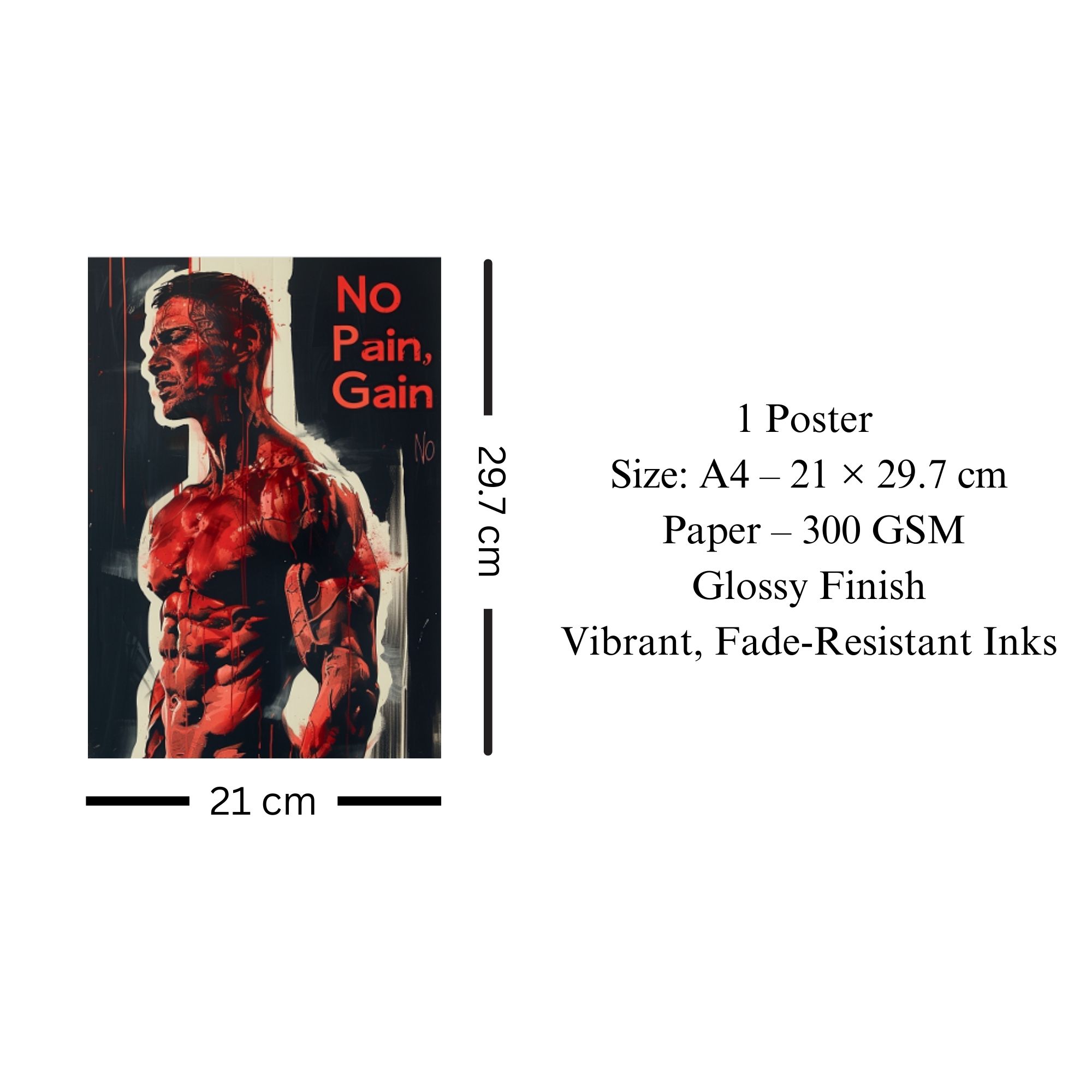 Inner Fire Gym Poster A4 image 3