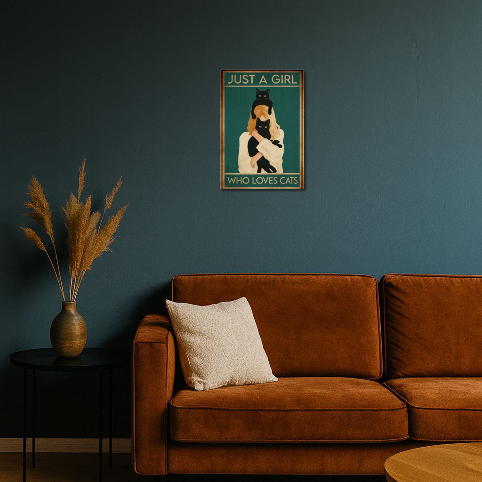 Just a Girl Who Loves Cats Poster A4 image 2