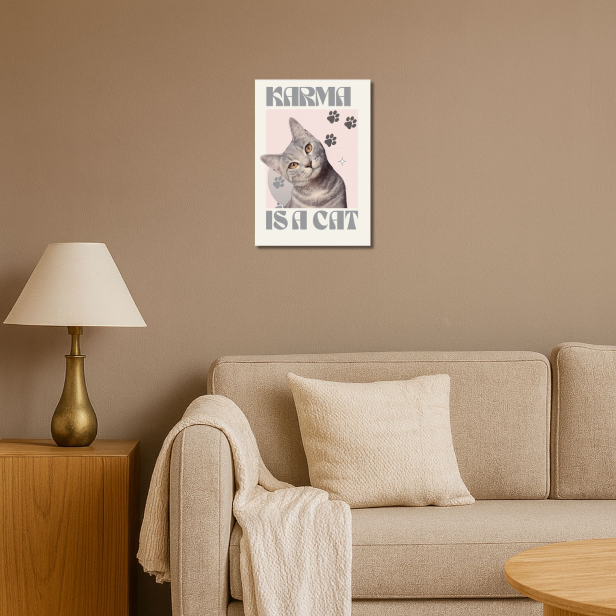 Karma Is A Cat Poster A4 image 4