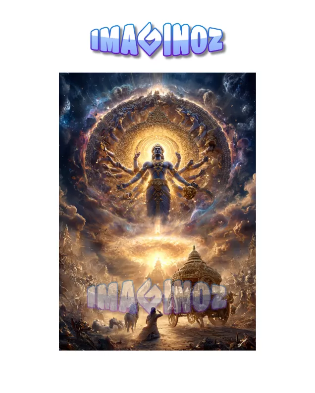 Lord Vishnu Vishwaroop Poster A4