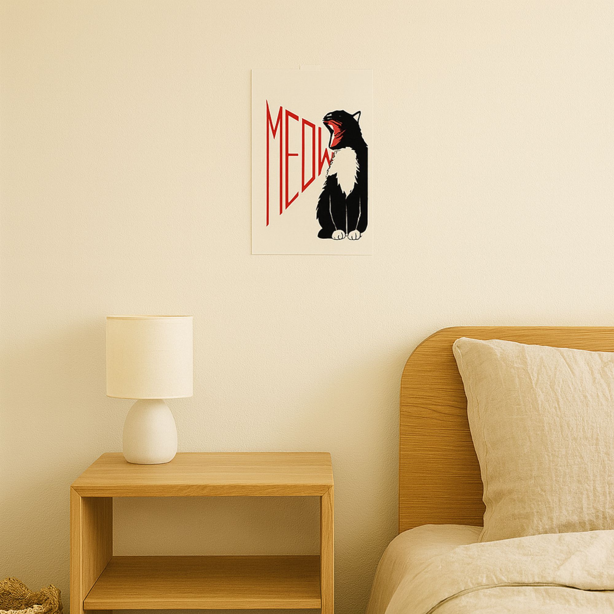 Meow Cat Poster A4 image 2