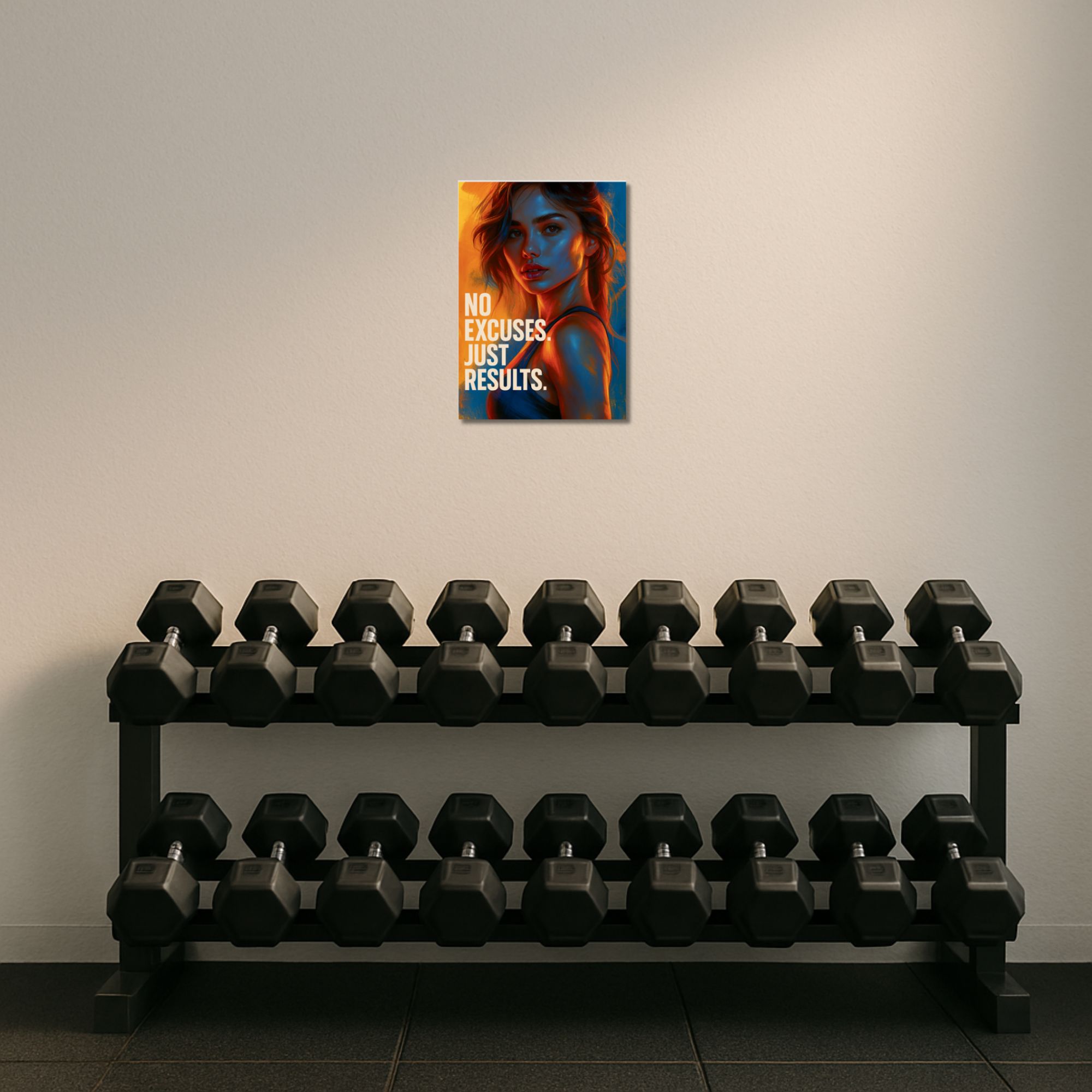 No Excuses Gym Poster A4 image 2