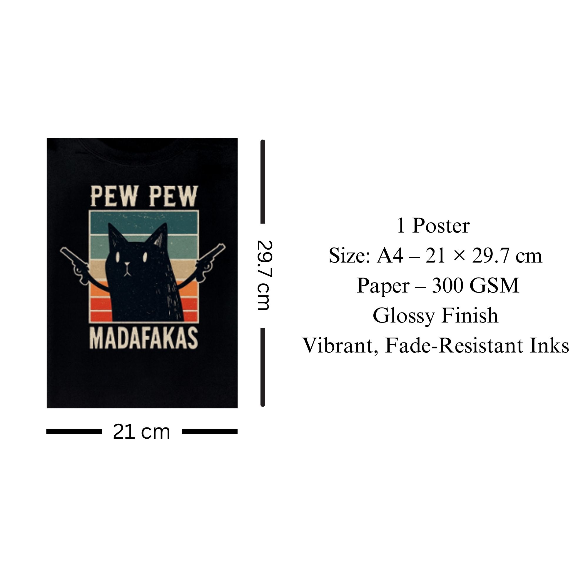 Pew Pew Madafakas Poster A4 image 3
