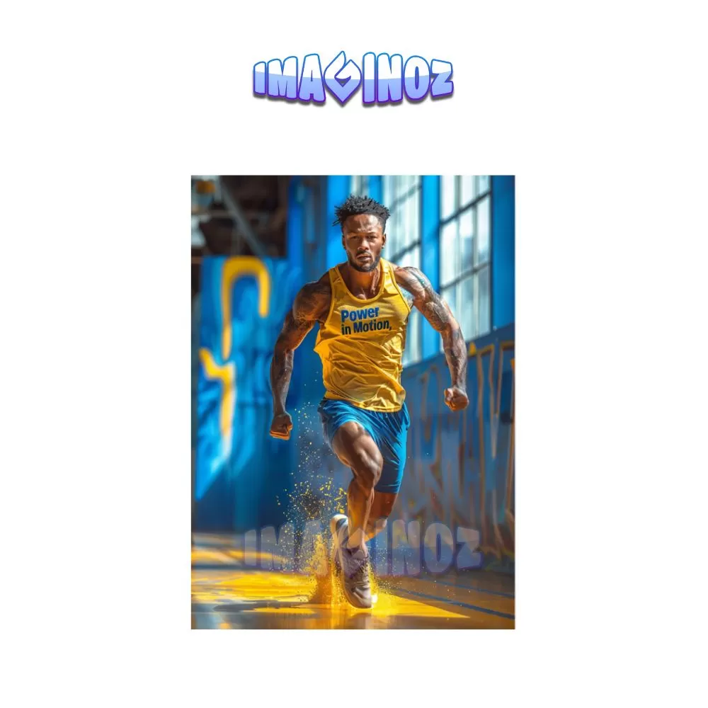 Power in Motion Gym Poster A4