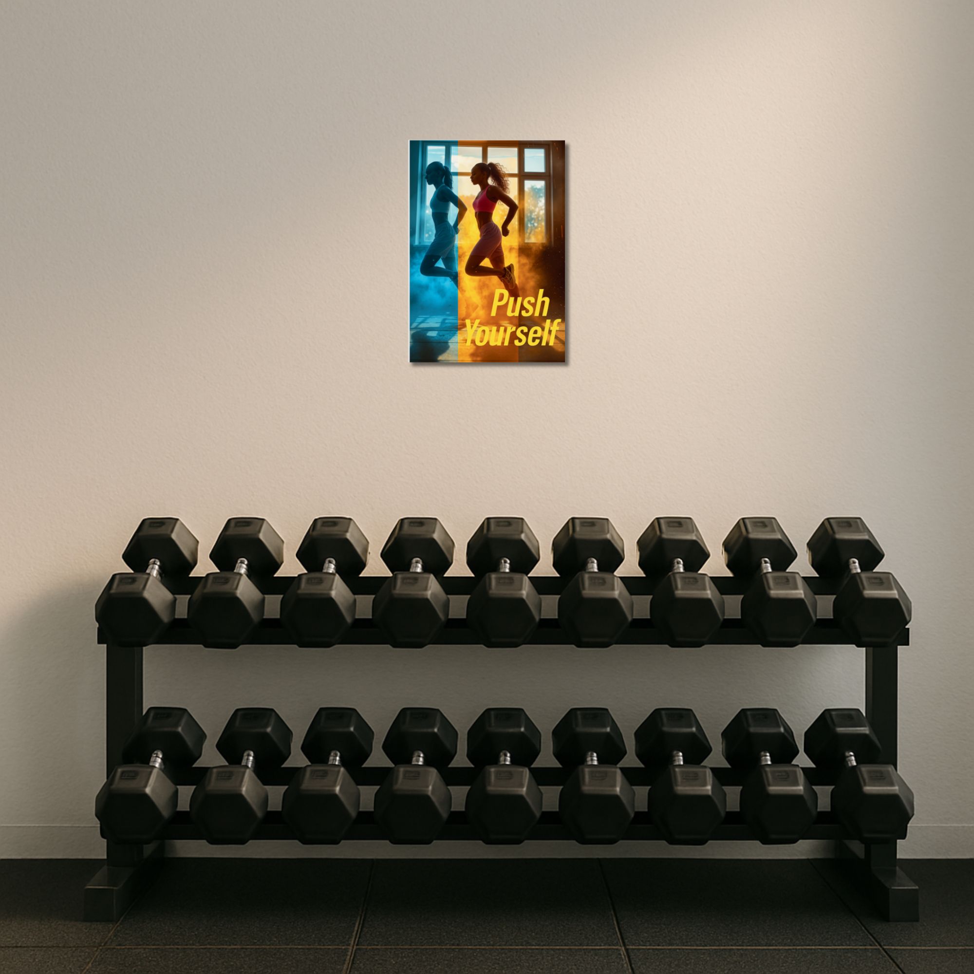 Push Yourself Gym Poster A4 image 2