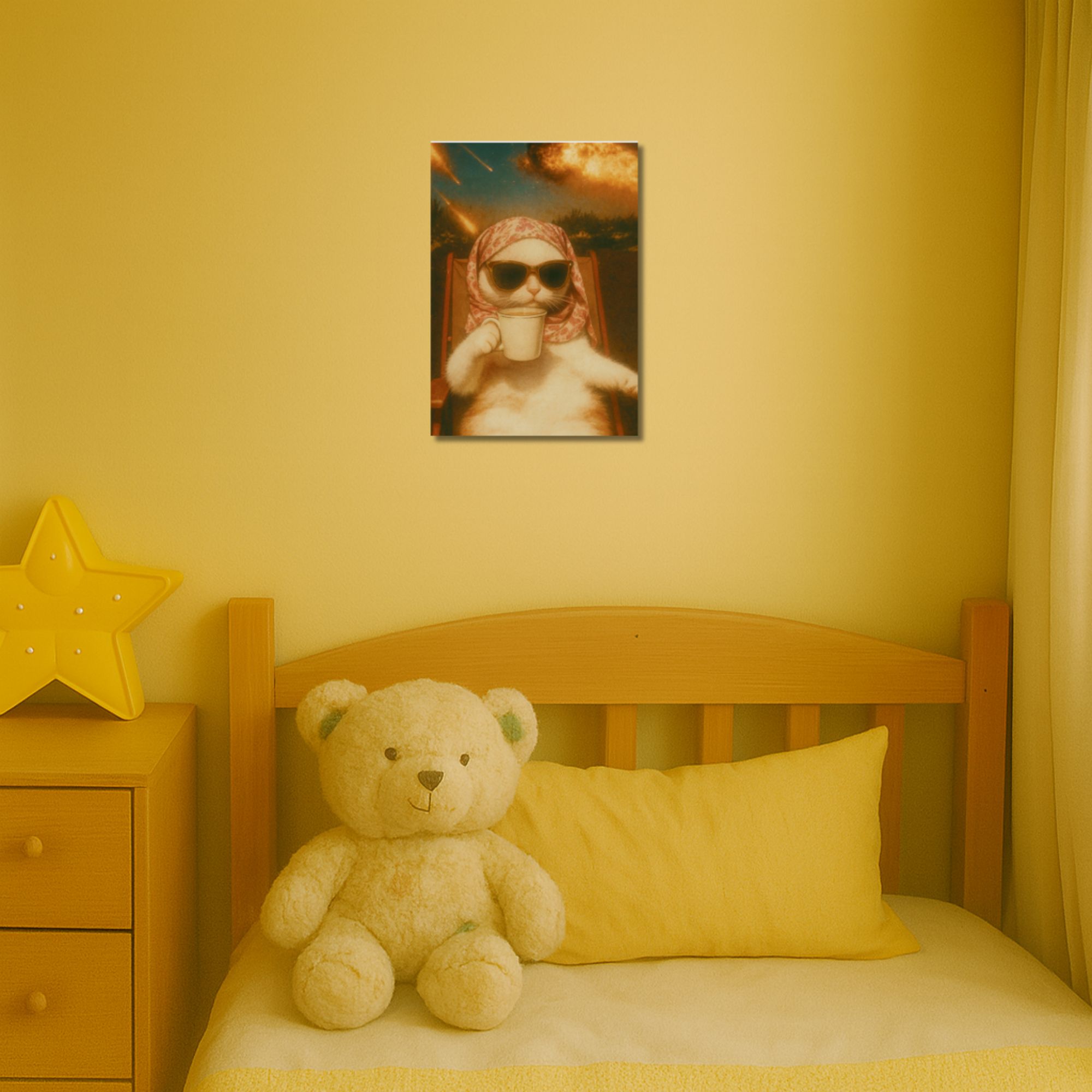 Relaxing Cat Funny Poster A4 image 2