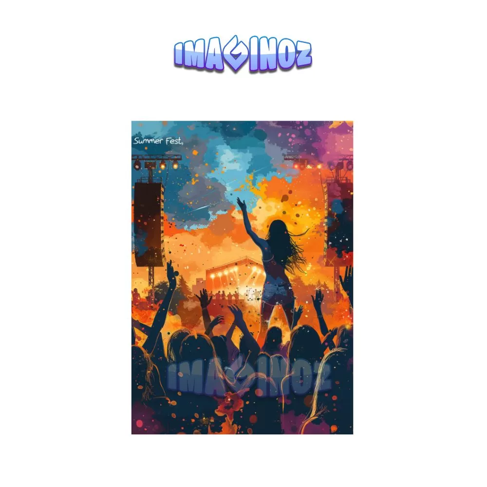Summer Fest Music Poster A4