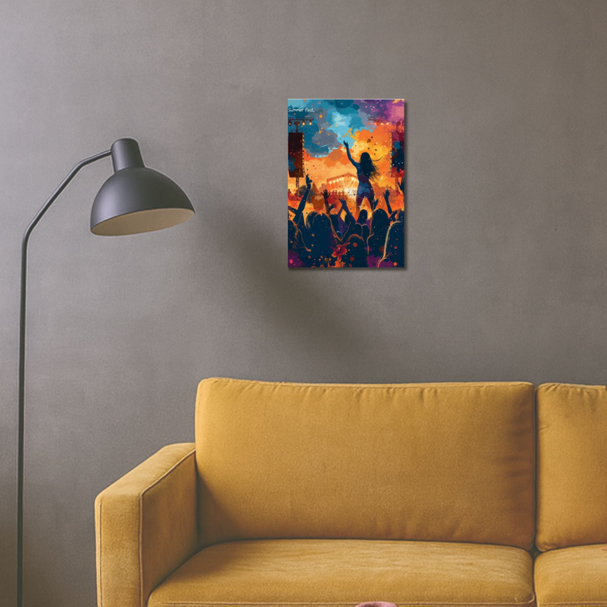 Summer Fest Music Poster A4 image 2