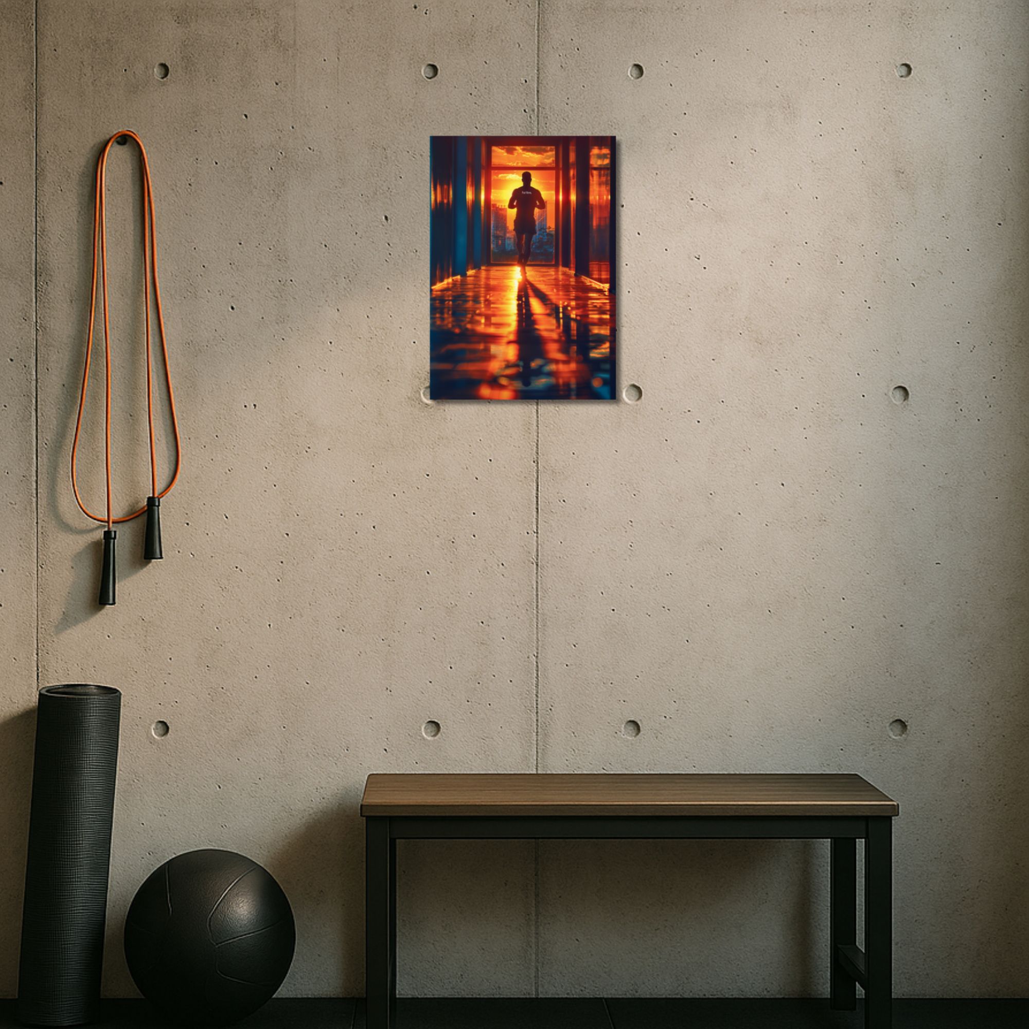 Sunrise Discipline Gym Poster A4 image 2