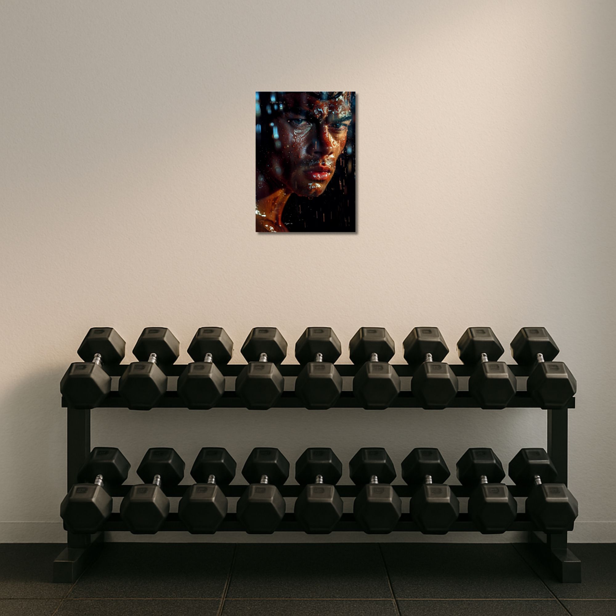 Sweat & Determination Gym Poster A4 image 2