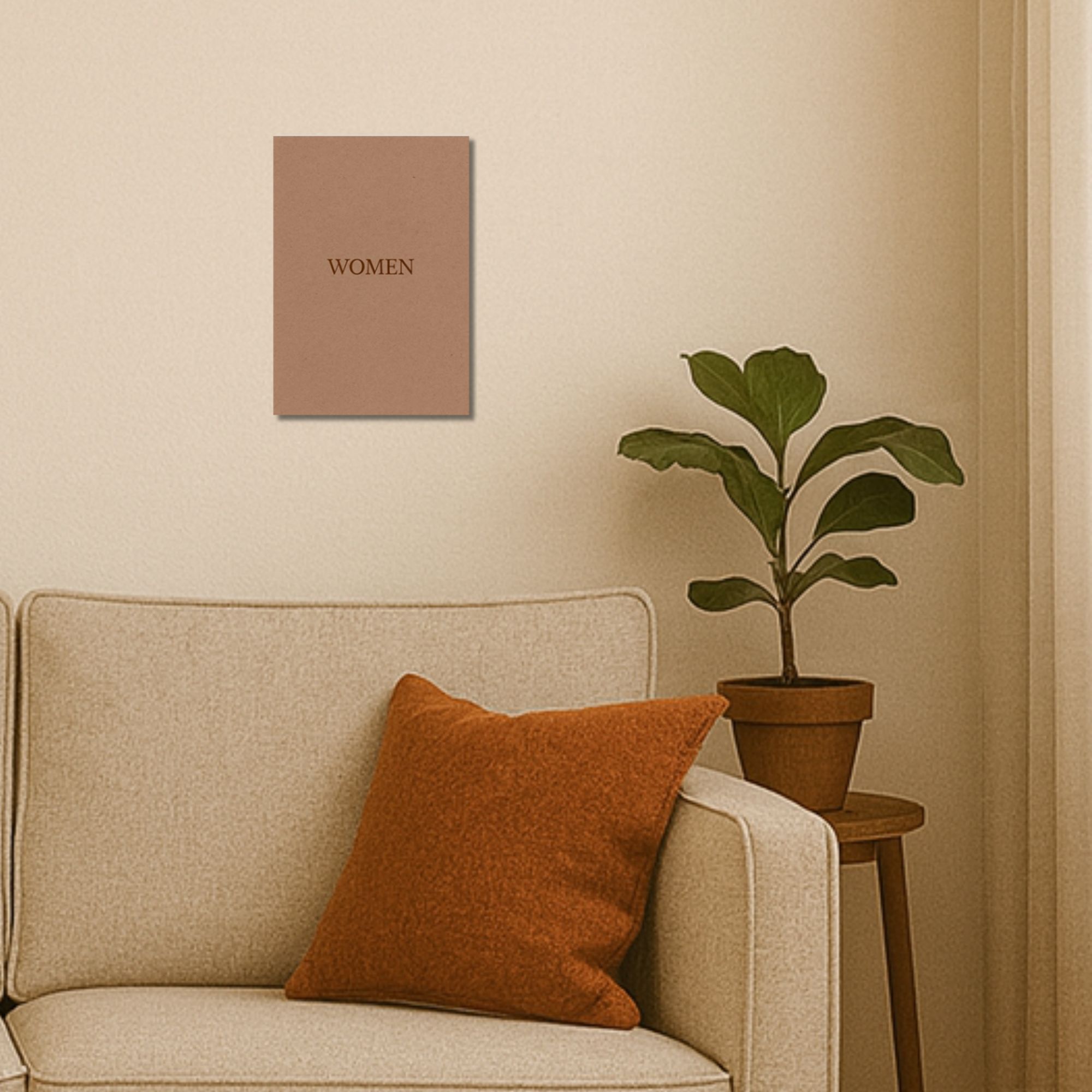 Women Minimal Typography Poster A4 image 2