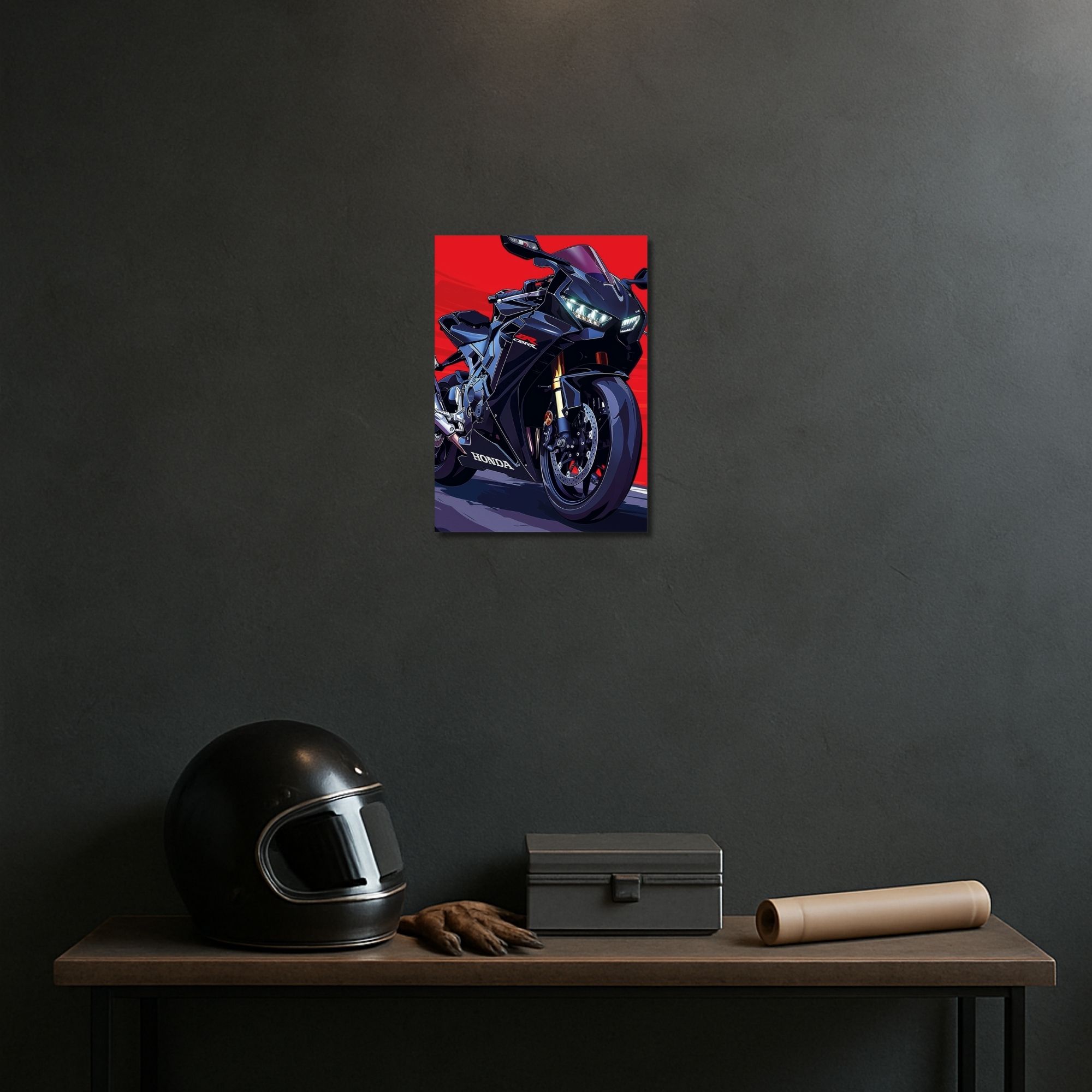 Honda CBR Fireblade Superbike Poster A4 | Premium Wall Art image 2
