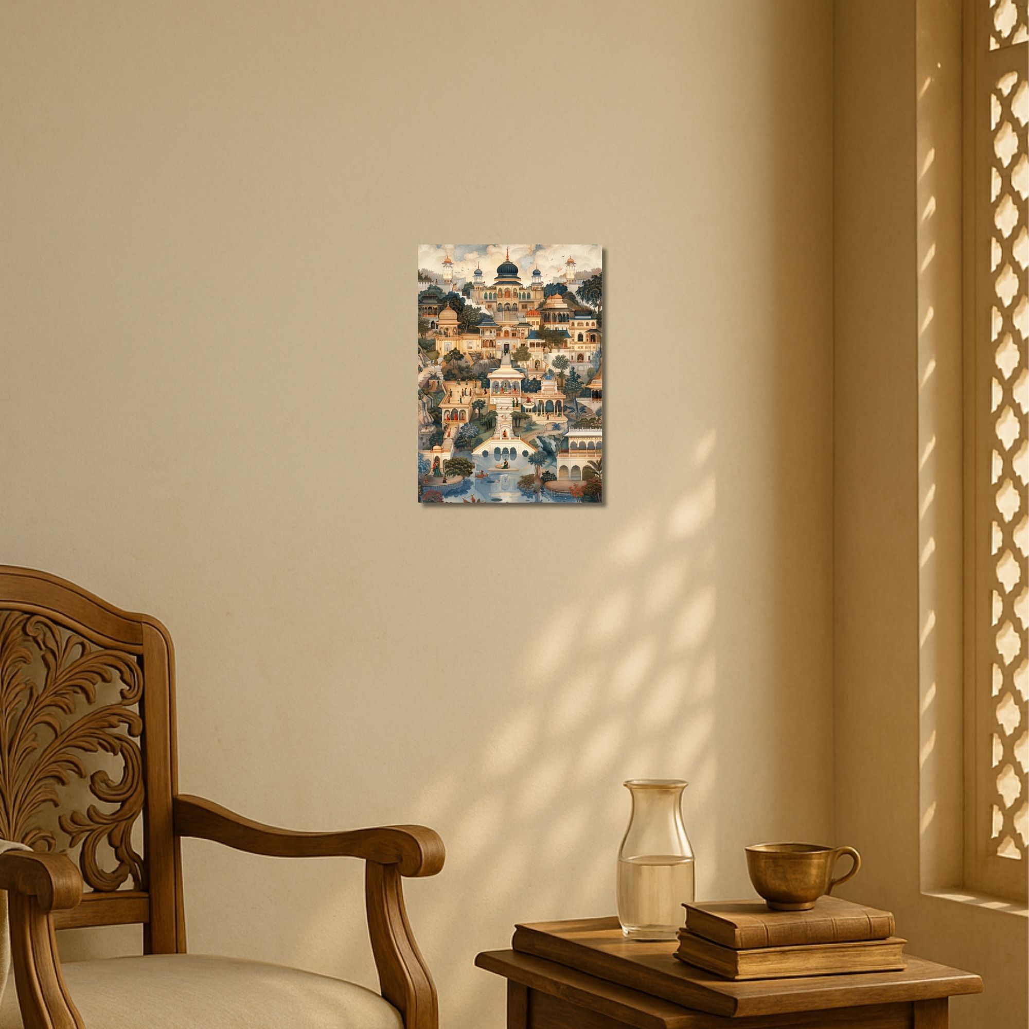 Indian Royal Palace Poster A4 | Heritage Landscape Wall Art image 2