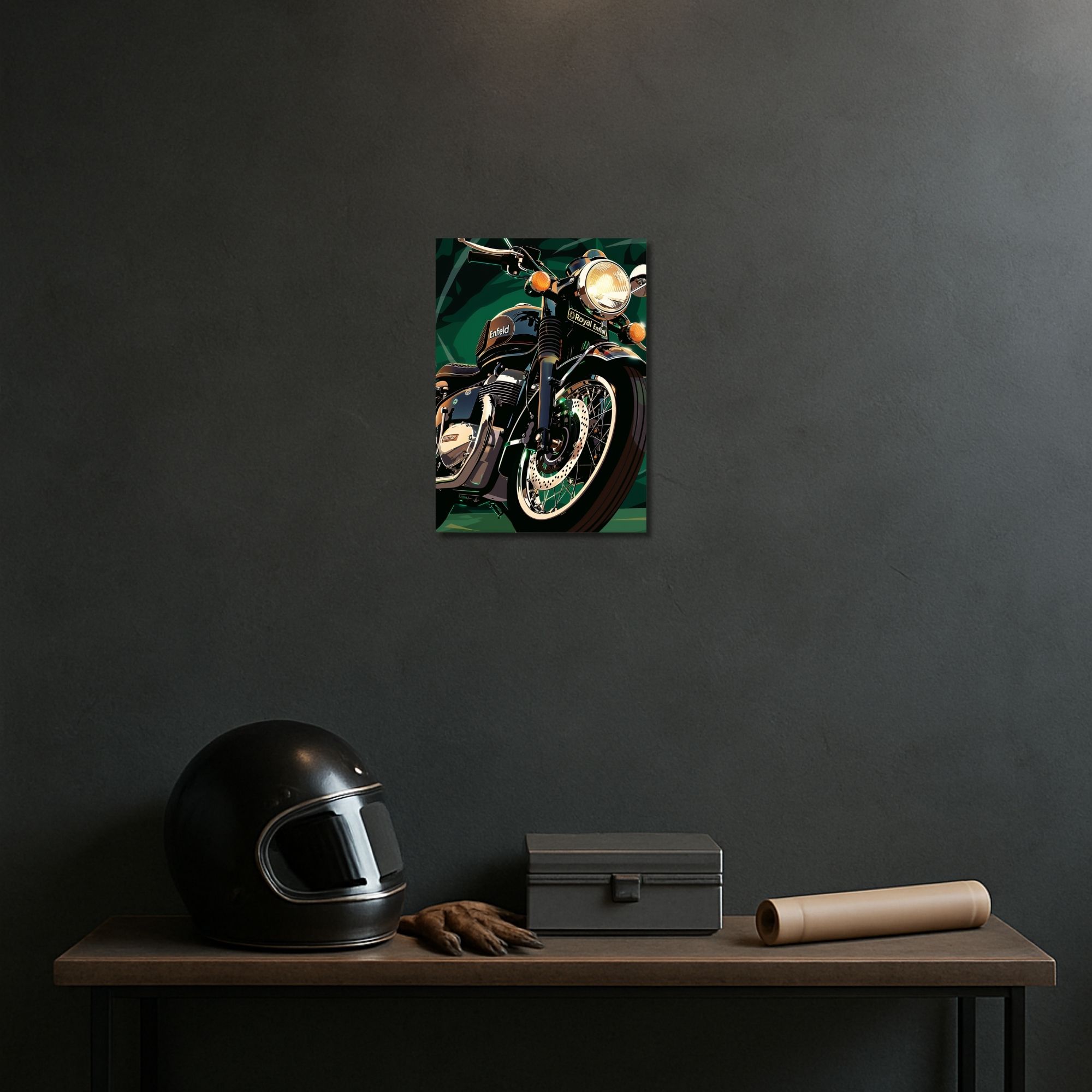 Royal Enfield Classic Motorcycle Poster A4 | Premium Wall Art image 2