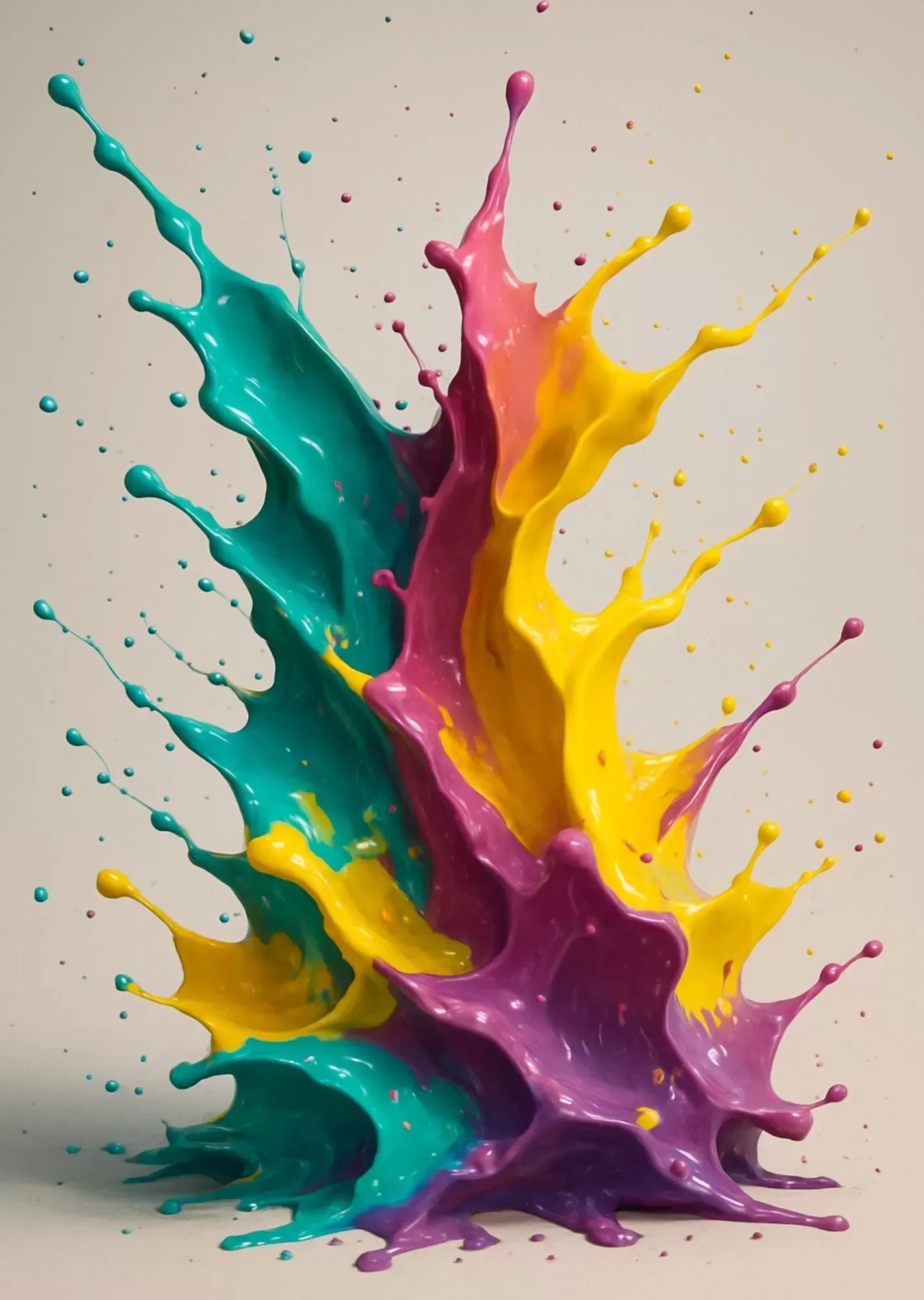 Vibrant Multicolor Aesthetic Wall Art | A4 Size | Modern Colourful Decorative Posters