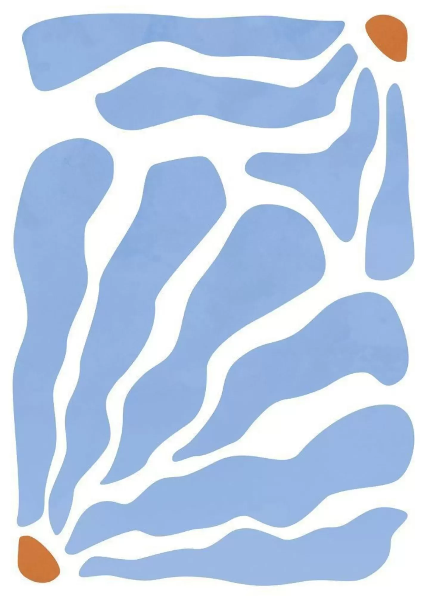 A5 Blue Aesthetic Motivational Typography Poster – What You’re Choosing - A5 Blue Aesthetic Abstract Shapes Poster – Minimal Modern Art