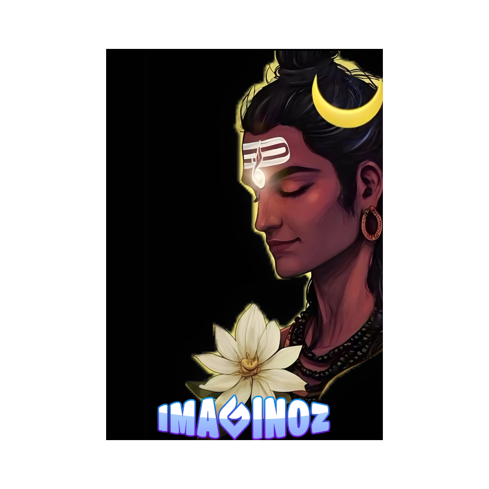 Mahadev Trikal Split Poster – Minimal Spiritual Wall Art (3-Panel Set) image 8