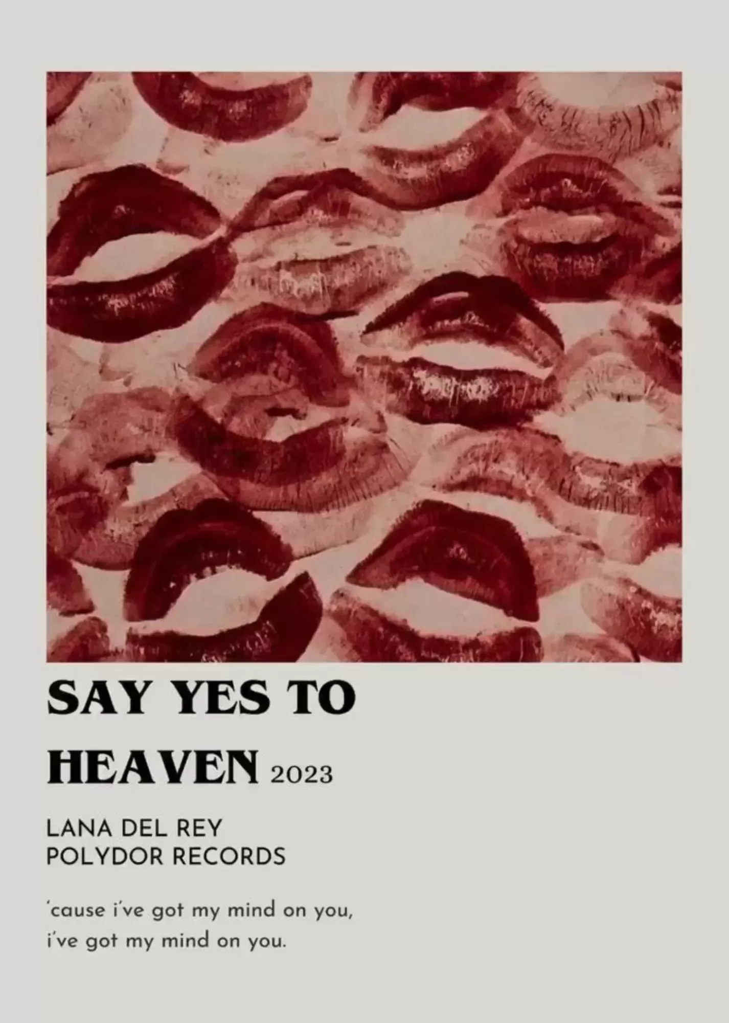 Summertime Sadness Aesthetic Music Poster – A5 Size - Say Yes to Heaven Aesthetic Collage Poster – A5 Size