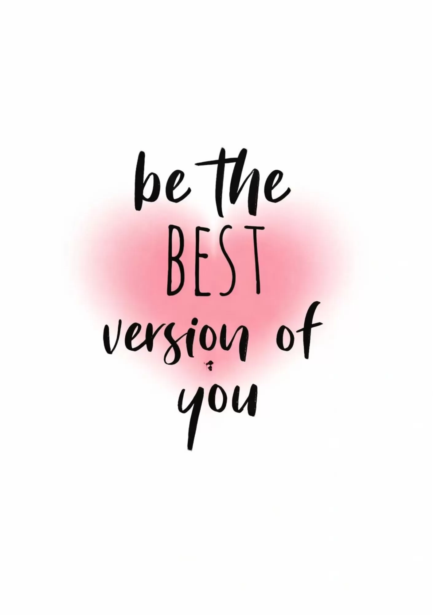 You Can Do It Bold Pink Motivation Quote – A5 Poster - Be the Best Version of You Motivation Quote – A5 Poster