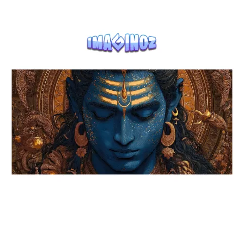 Lord Shiva Divine Art Poster (12×25 Inch) — 350 GSM Laminated | Imaginoz