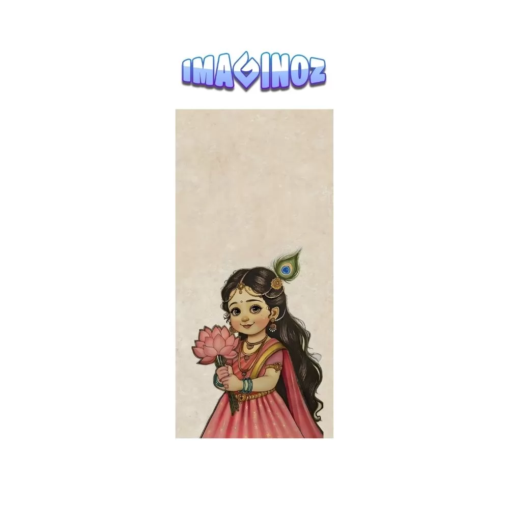 Radha Lotus Spiritual Portrait Poster