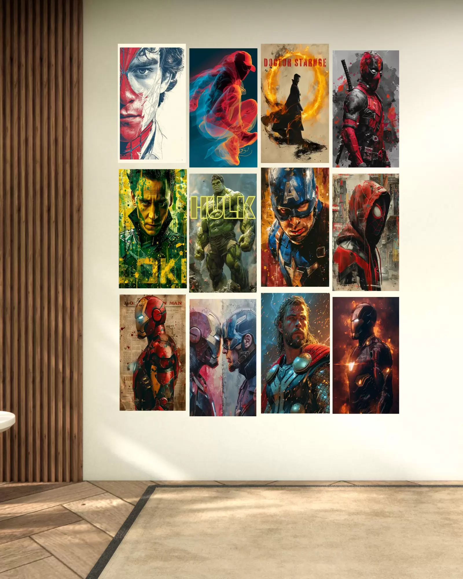 Marvel Poster Pack of 12 – Premium Superhero Wall Posters (A4 Size) image 2